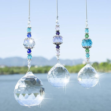 3 Pcs Crystal Ball Prism Suncatcher Rainbow Maker